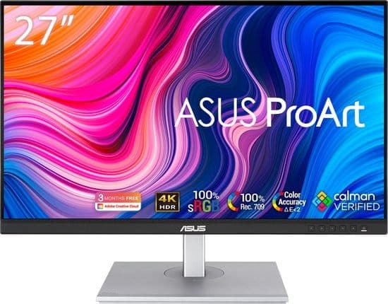 ASUS ProArt Display PA279CV – 4K UHD IPS Professional Monitor – Calman Gecertificeerd – USB-C 65W – 27 Inch