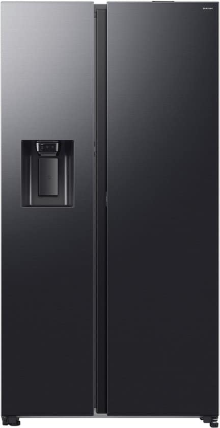 Samsung Series 8 RS80F67KCF, Vrijstaand, Amerikaanse deur, Zwart, 2 deur(en), Premium Black Steel, 36/64