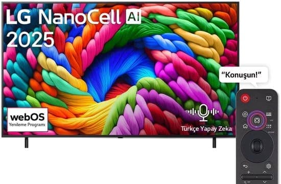 LG NanoCell AI 55NANO90A6B 139,7 cm (55″) 4K Ultra HD Smart TV Wifi Zwart