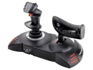 Thrustmaster T.Flight Hotas X - voor PC - joystick en throttle met dubbel roersysteem - drukknoppen en programmeerbare assen - draaigreep - PC USB-compatibel