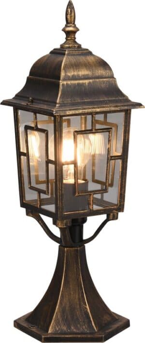 TRIO VOLTURNO - Paalverlichting - Antieke roest - excl. 1x E27 4W - Buitenverlichting - IP23