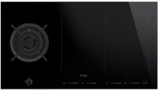 Smeg PM6912WLDXDE kookplaat Zwart, Roestvrijstaal Ingebouwd Combi 5 zone(s)