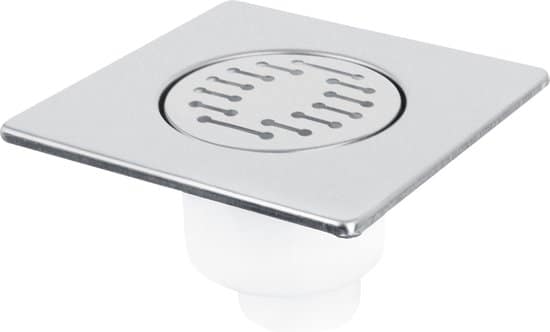 Differnz Basic – Doucheput onderuitlaat – Mat – 15 x 15 cm