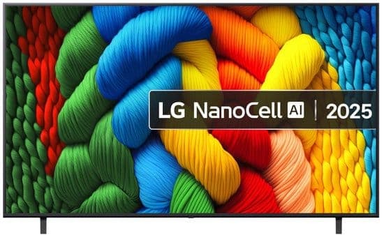 LG NanoCell AI 75NANO80A6B 190,5 cm (75″) 4K Ultra HD Smart TV Wifi Zwart