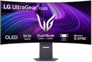 LG UltraGear OLED 45GX950A - 5K - Curved Ultrawide Gaming Monitor - Dual-Mode - 165hz - 330hz - USB-C 90W - 45 inch