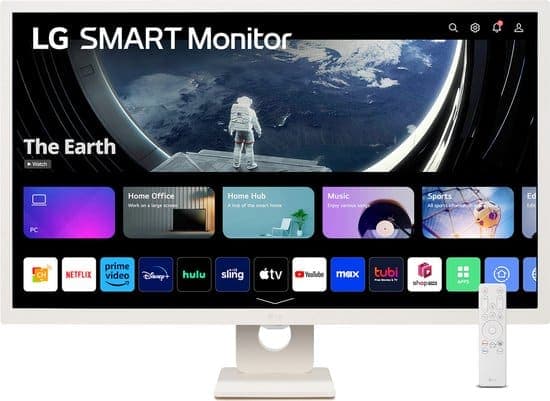 LG MyView Smart 32SR50F-W – Full HD Smart Monitor – WebOS – Smart TV – Wi-Fi – Apple AirPlay – WebOS – 32 Inch