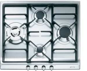 Smeg SDR60XG3 kookplaat Roestvrijstaal Ingebouwd Gaskookplaat 4 zone(s)