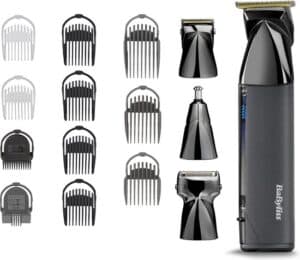 BaByliss Super-X Metal Series Multigroom MT991E - Special Edition - Draadloos - Precisietrimmer, neustrimmer, foilshaver